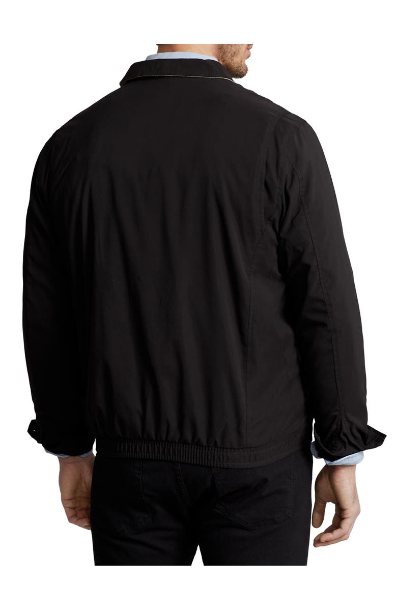 Polo Ralph Lauren Big & Tall Microfiber Windbreaker, Alternate, color, Black