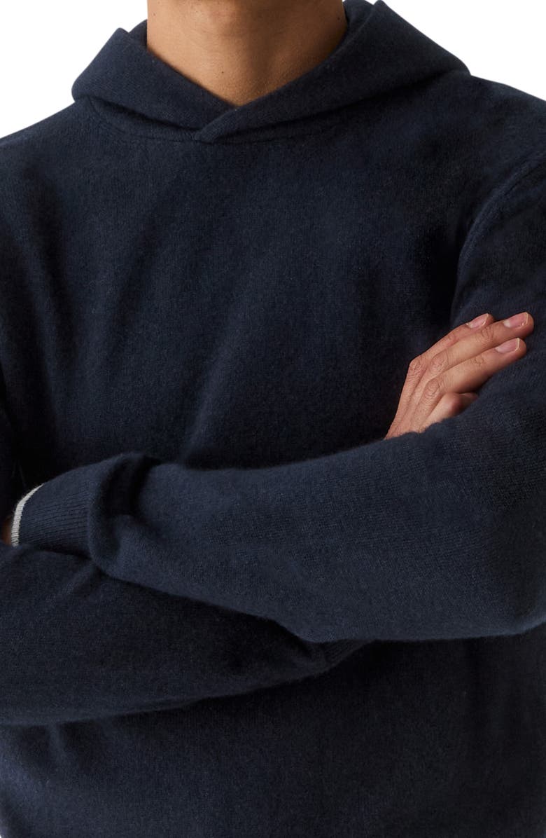 Greyson Koko Wool Cashmere Blend Hoodie, Alternate, color, Maltese Blue