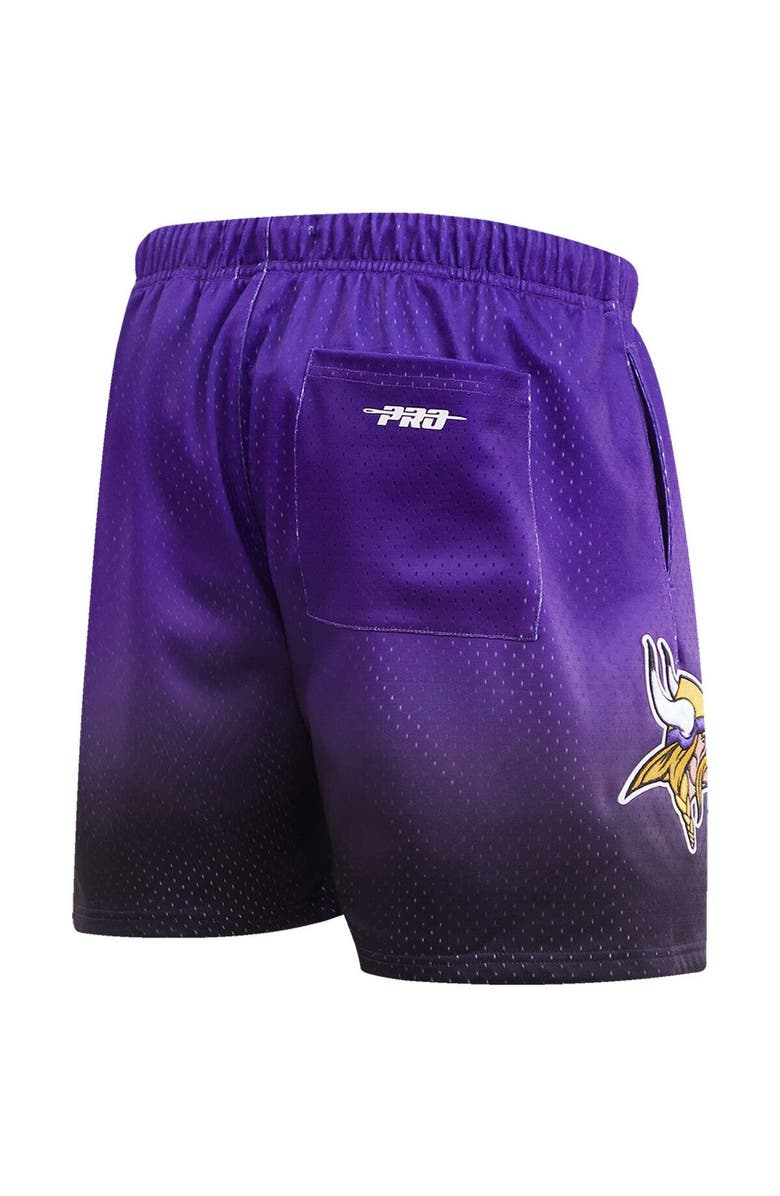 PRO STANDARD Men's Pro Standard Black/Purple Minnesota Vikings Ombre Mesh Shorts, Alternate, color, Black