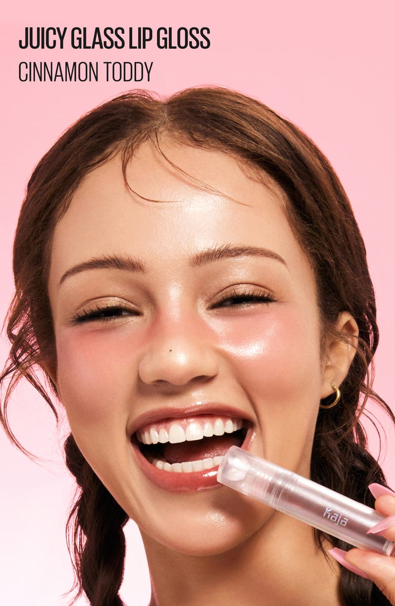Kaja Juicy Glass Instant Hydrating & Plumping Lip Gloss, Alternate, color, Cinnamon Toddy
