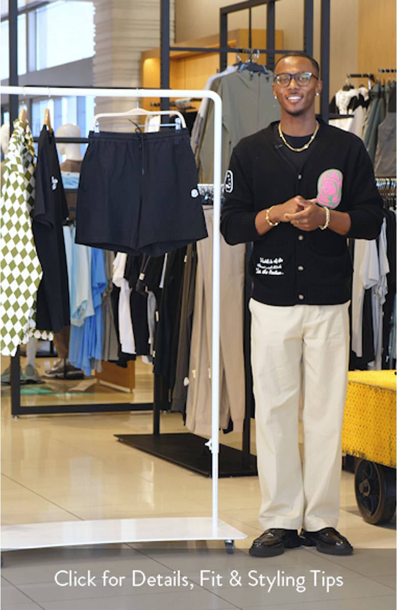 BB Solar Cotton Seersucker Drawstring Shorts, sales video thumbnail