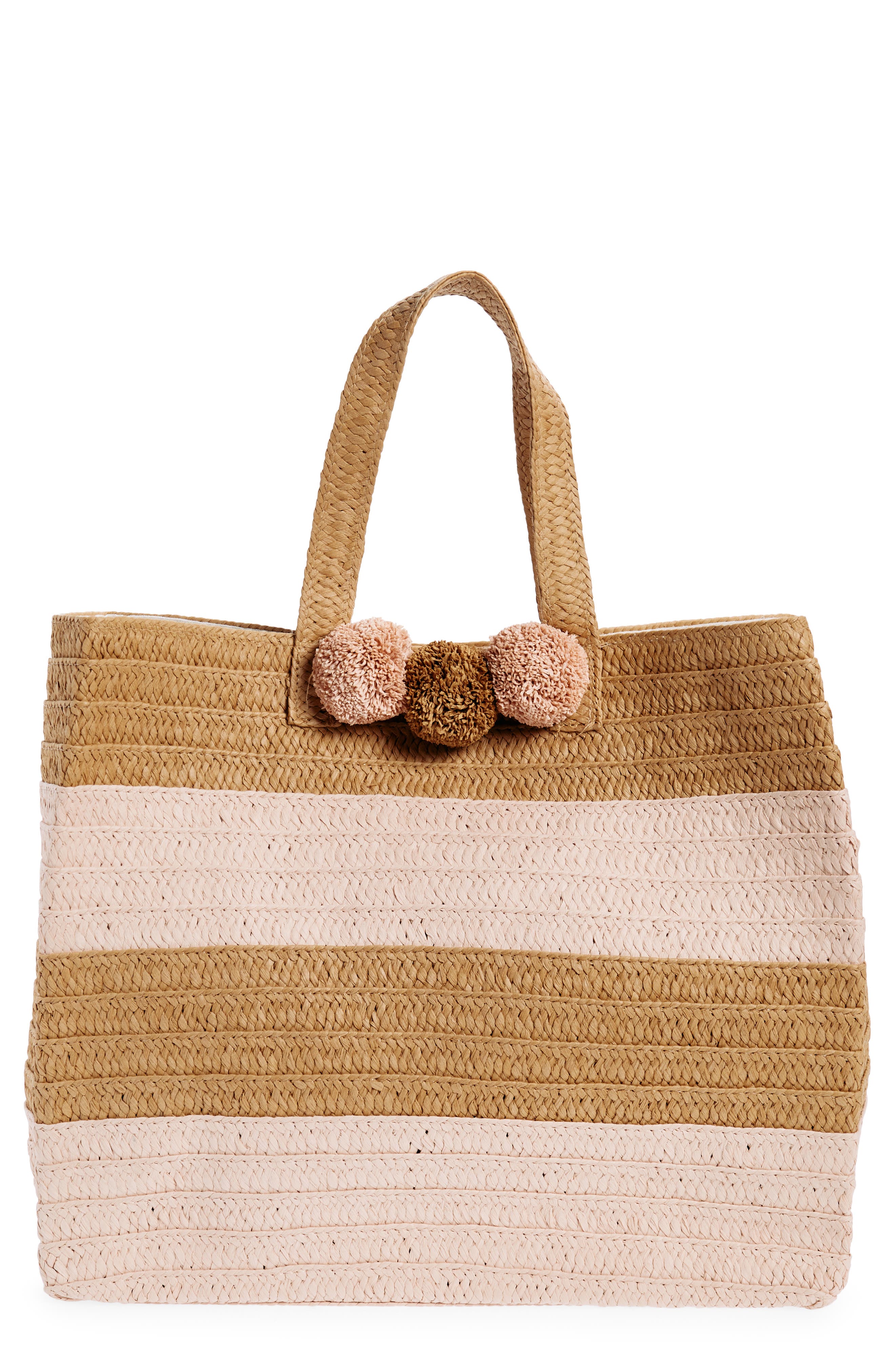 BTB Los Angeles Bahama Mama Stripe Tote, Main, color, 