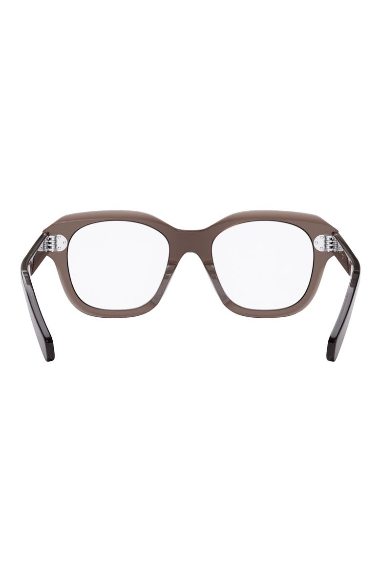 Bold 3 Dots 50mm Butterfly Optical Glasses, Alternate, color, DARK BROWN/ OTHER