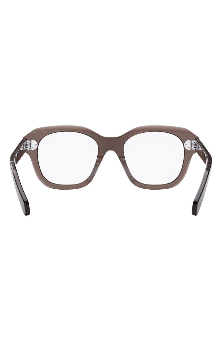 CELINE Bold 3 Dots 50mm Butterfly Optical Glasses, Alternate, color, Dark Brown/ Other