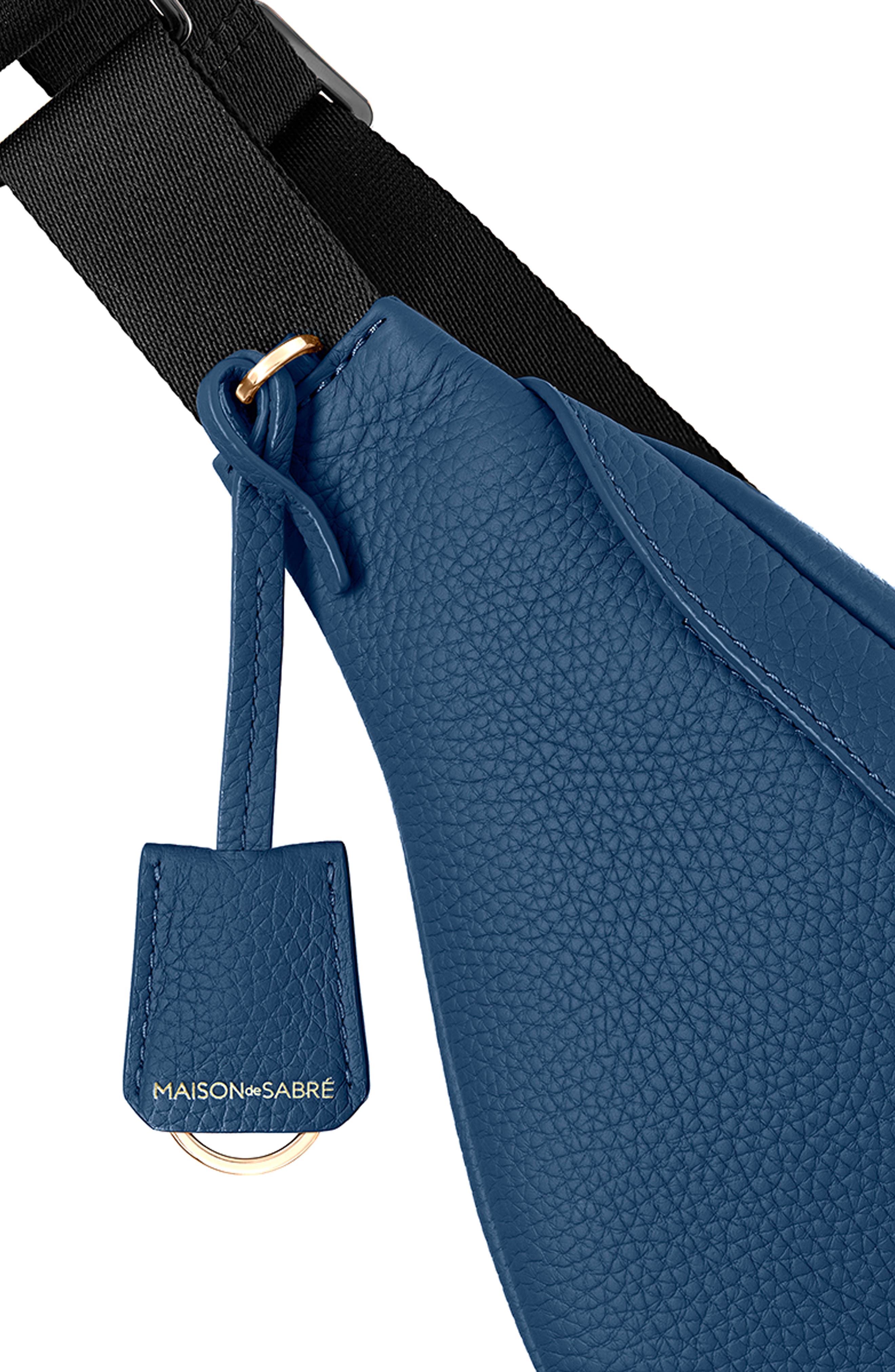 Large Leather Sling Bag, Alternate, color, Pacific Blue