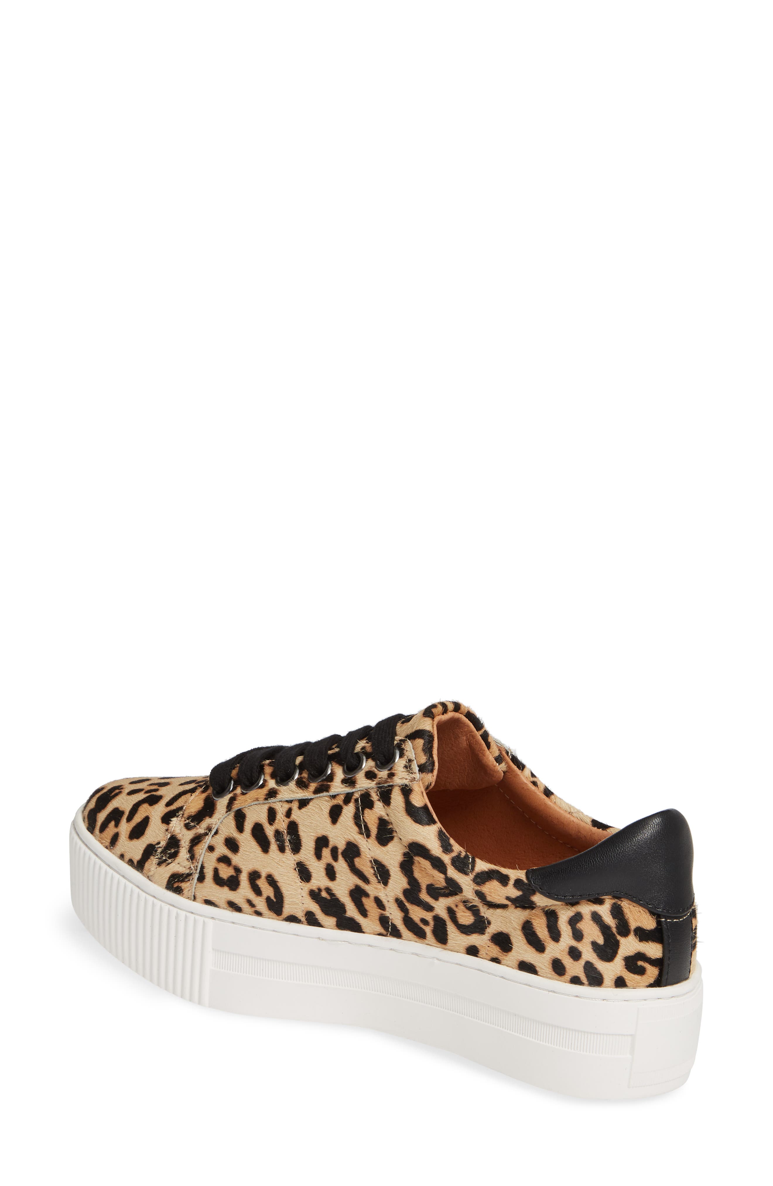 Bethany Platform Genuine Calf Hair Sneaker, Alternate, color, LEOPARD PRINT CALF HAIR