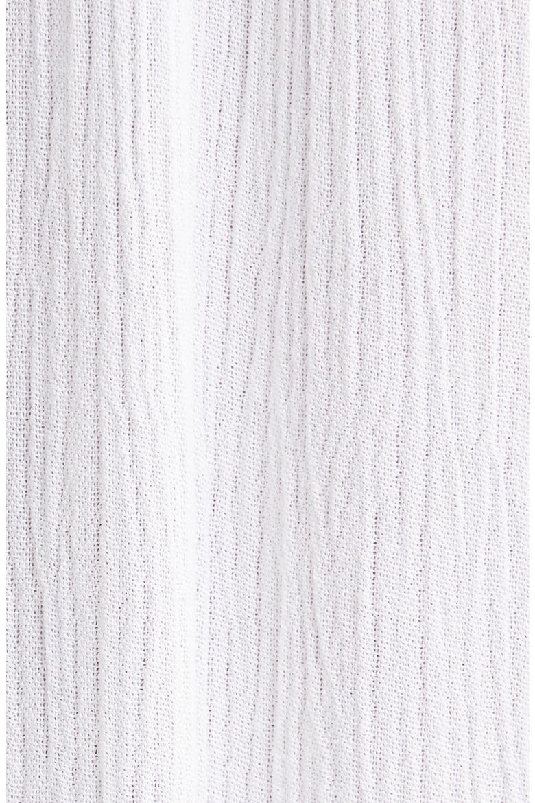 Tiered Crinkle Cover-Up Dress, Alternate, color, WHITE