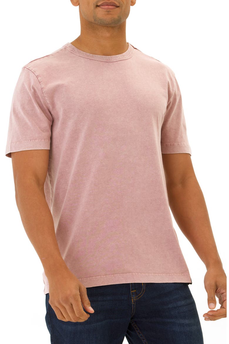 Shawn Mineral Wash Cotton T-Shirt, Main, color, CHERRY BLOSSOM