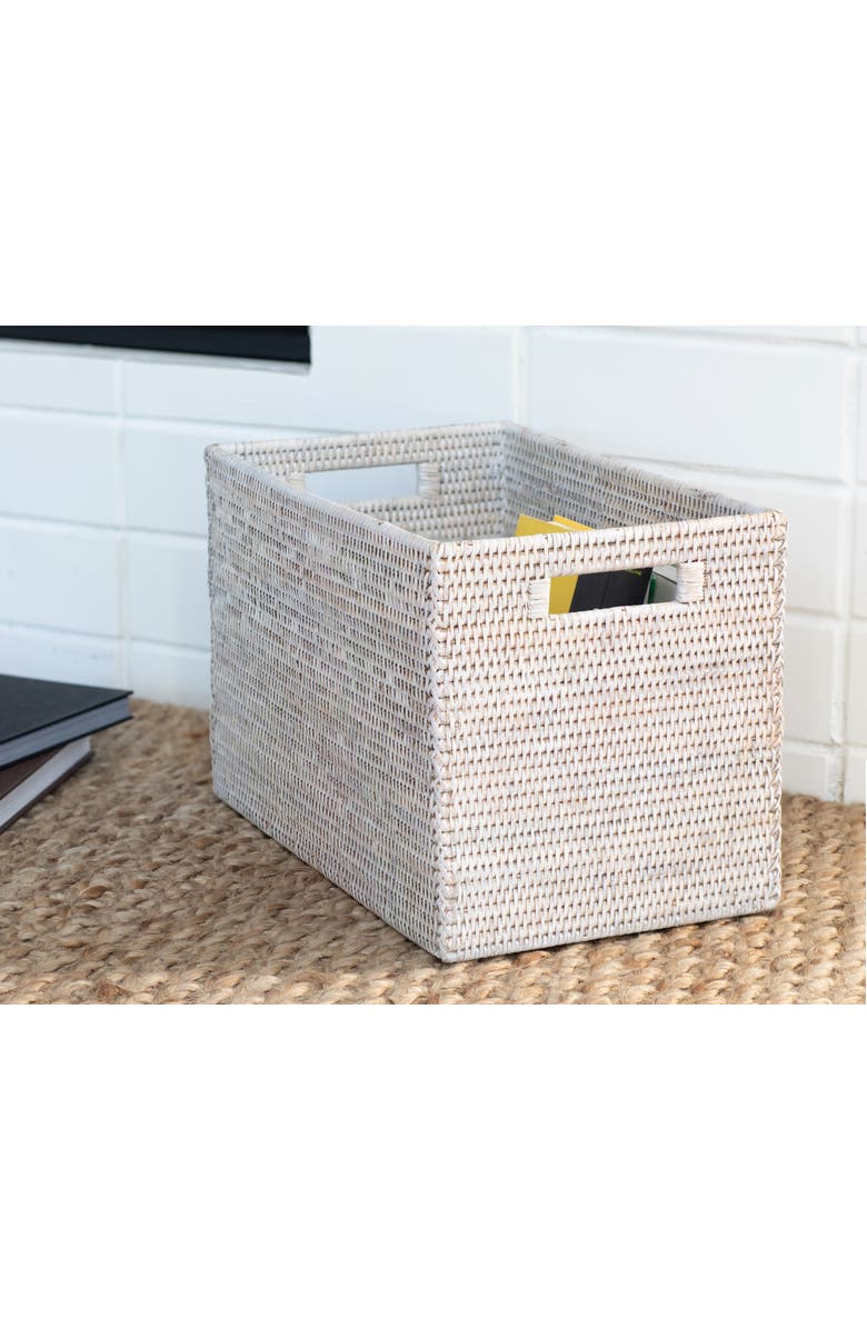 Artifacts Trading Company<sup>™</sup> Artifacts Rattan Storage Box - Legal File, Alternate, color, White Wash