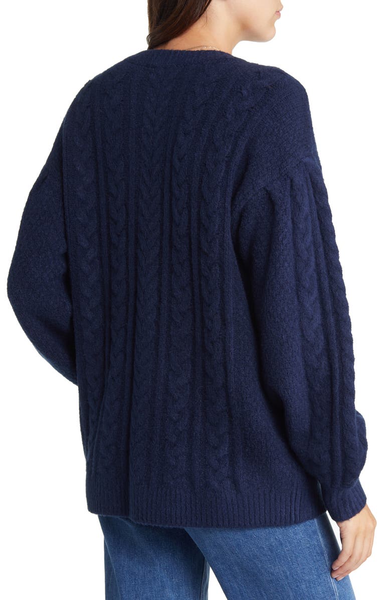 Treasure & Bond Cable Stitch Sweater, Alternate, color, 