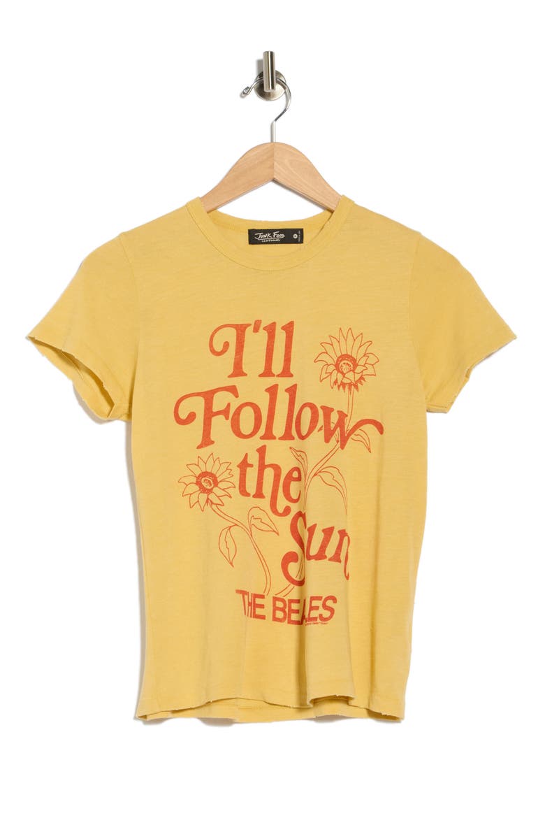 The Beatles I'll Follow the Sun Graphic Tee, Alternate, color, DUSTY CITRON