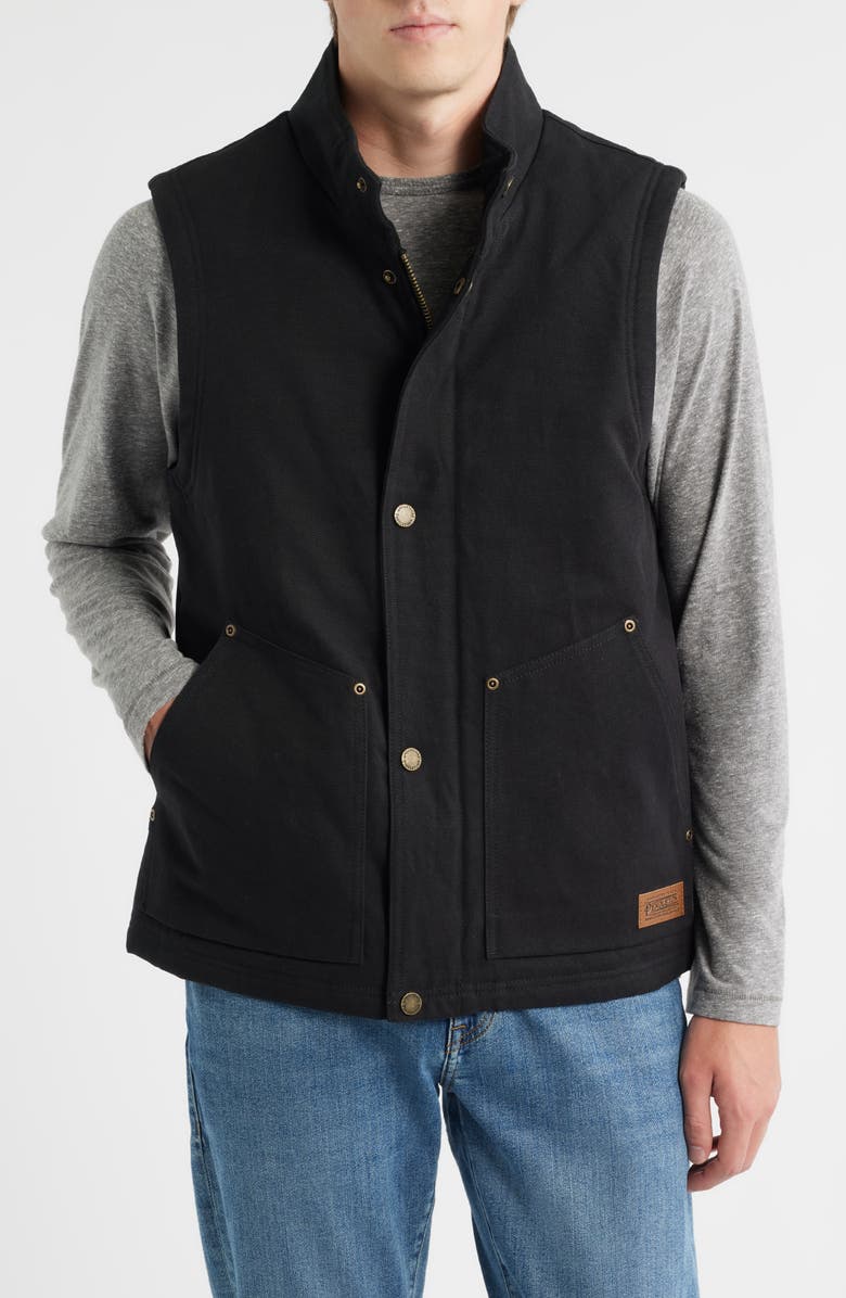 Pendleton Pine Grove Canvas Vest, Alternate, color, Black
