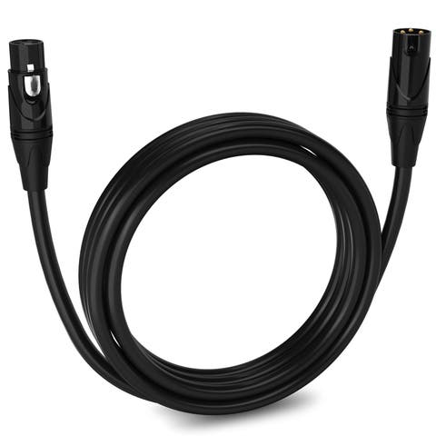 10 ft Balanced XLR Cable, Male to Female, 3 Pin Microphone Cable
