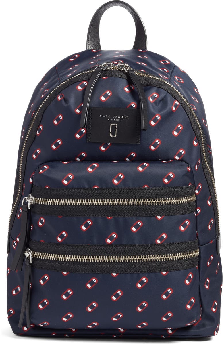Marc Jacobs Logo Scream Biker Backpack, Main, color,