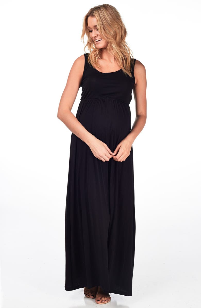 PinkBlush Sleeveless Maxi Maternity Dress, Alternate, color,