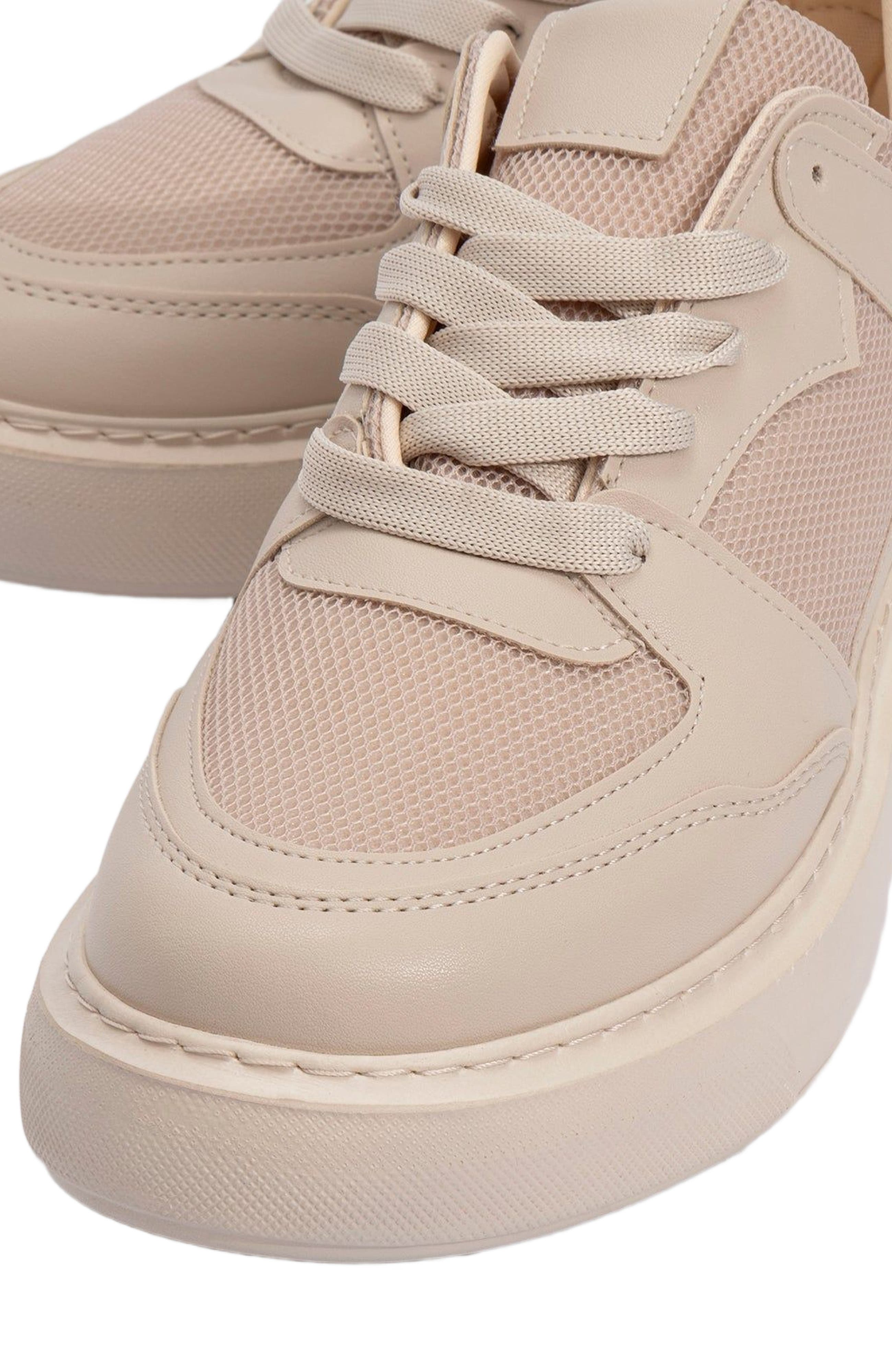 Forever & Always Shoes Ingrid Platform Sneakers, Alternate, color, Beige