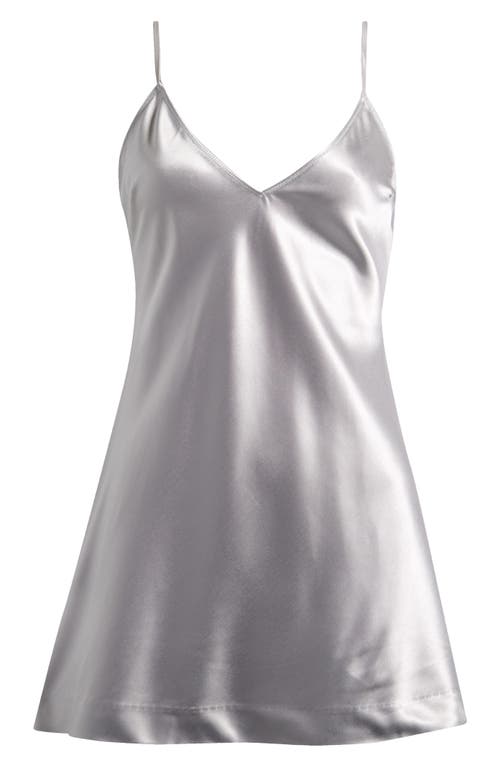 Skims Cami Satin Minidress In White
