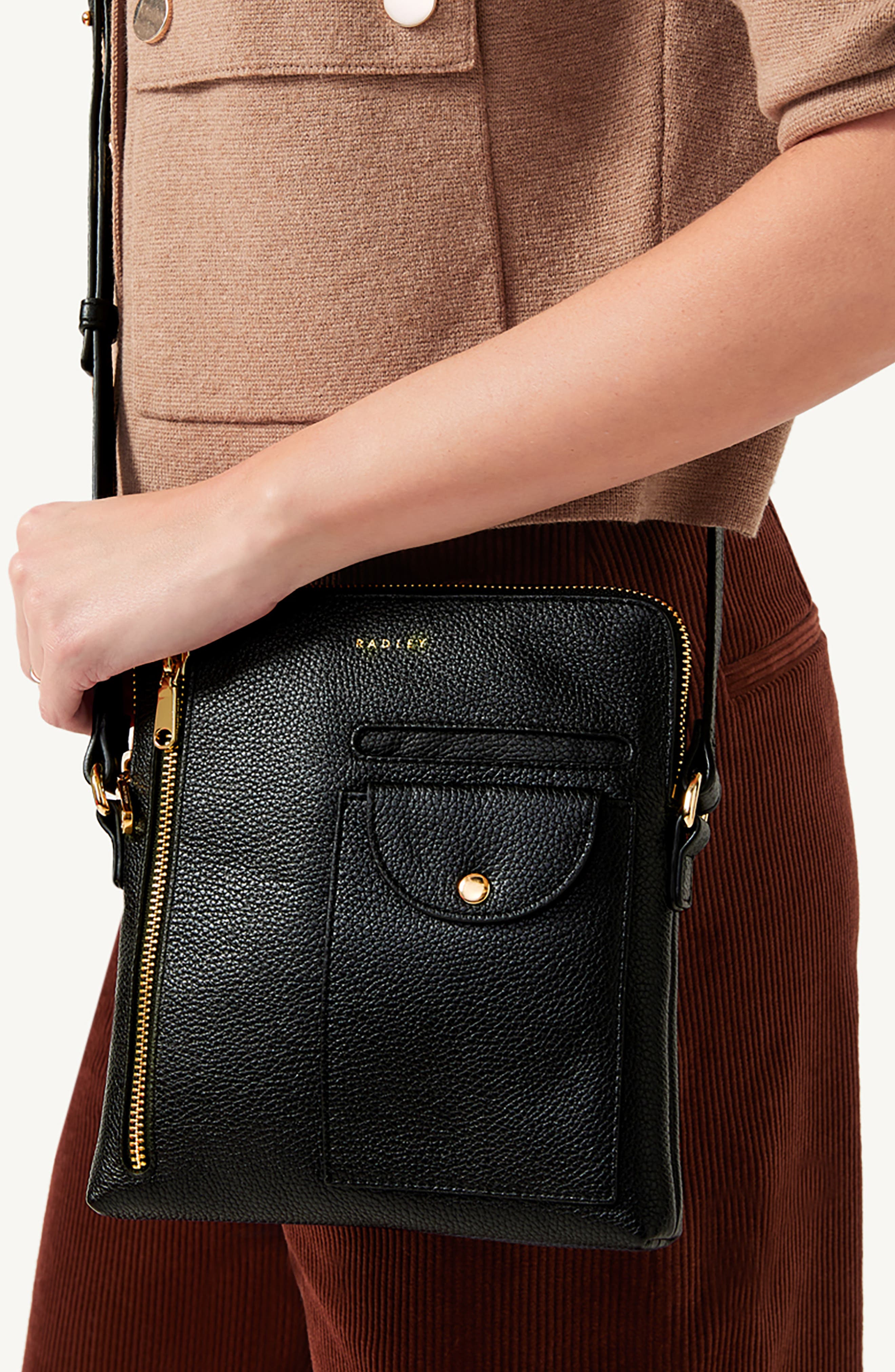Radley Ridge Park Small Zip Crossbody Bag, Alternate, color, Black
