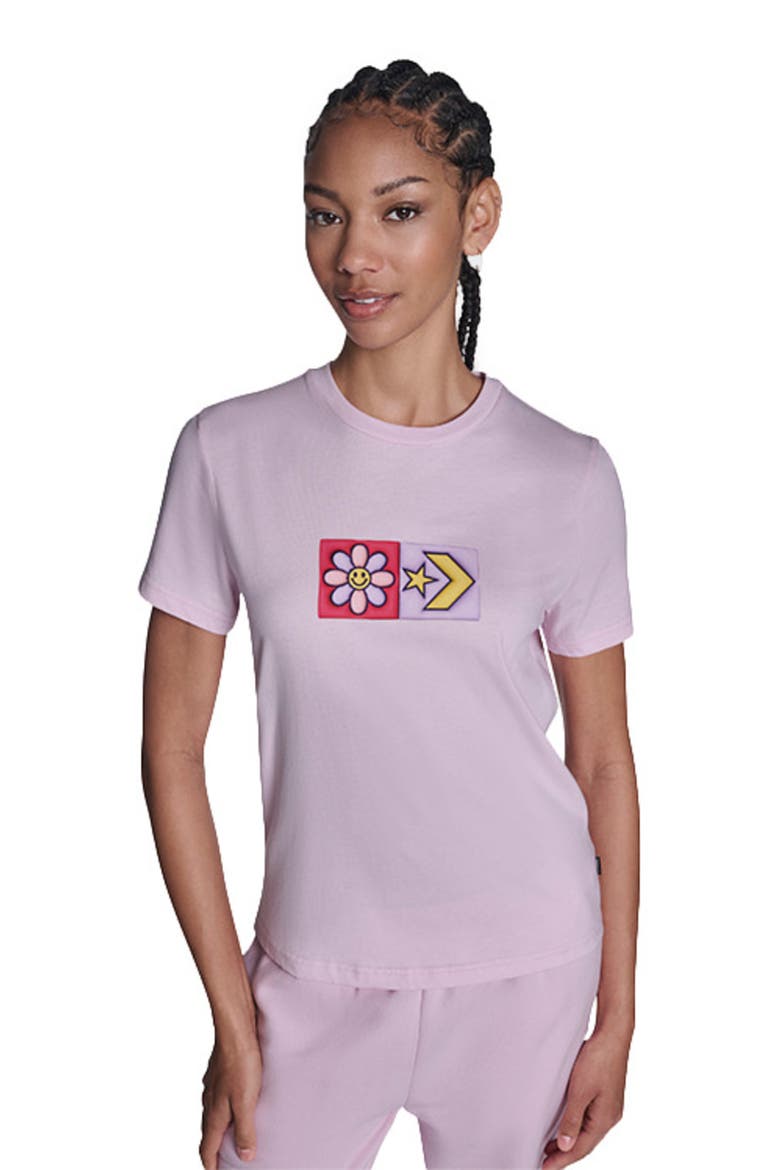 Flower Grid T-Shirt, Alternate, color, NEW FOUND BLOOM