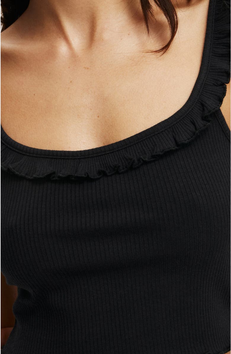 COTTON ON BODY Women's Rib Ruffle Cami, Alternate, color, 