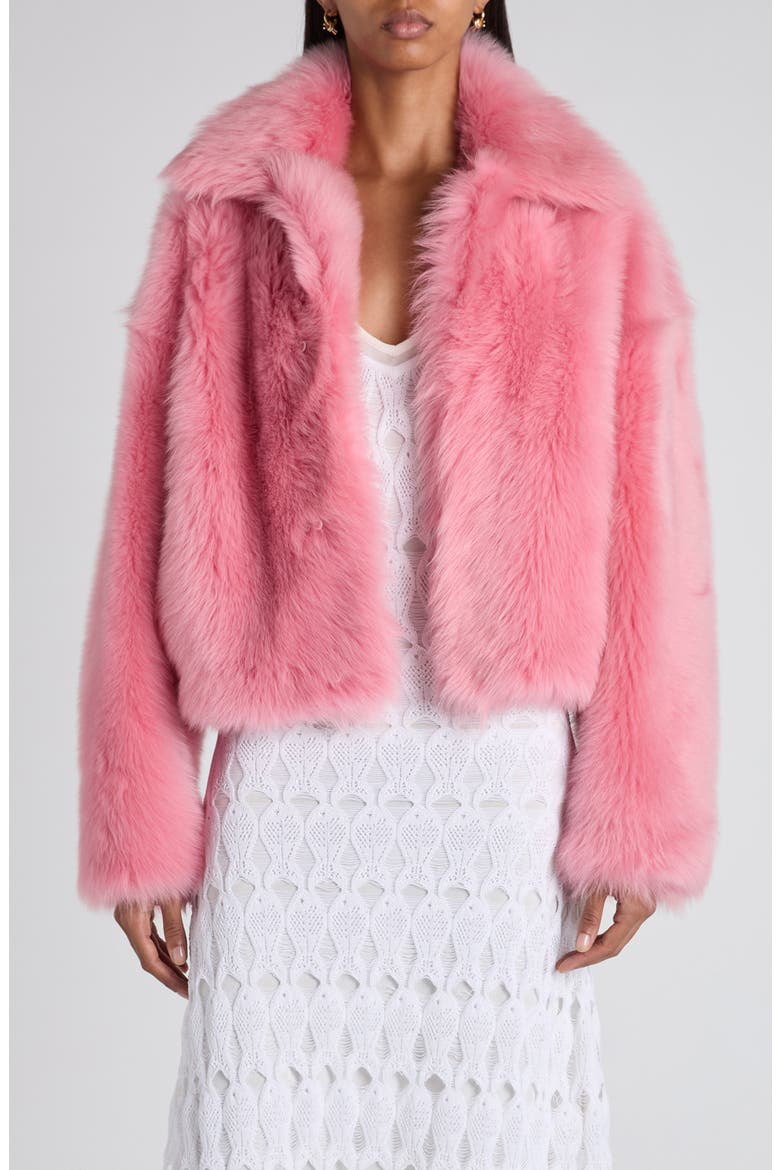 Genuine Shearling Jacket, Main, color, 6418 PETAL