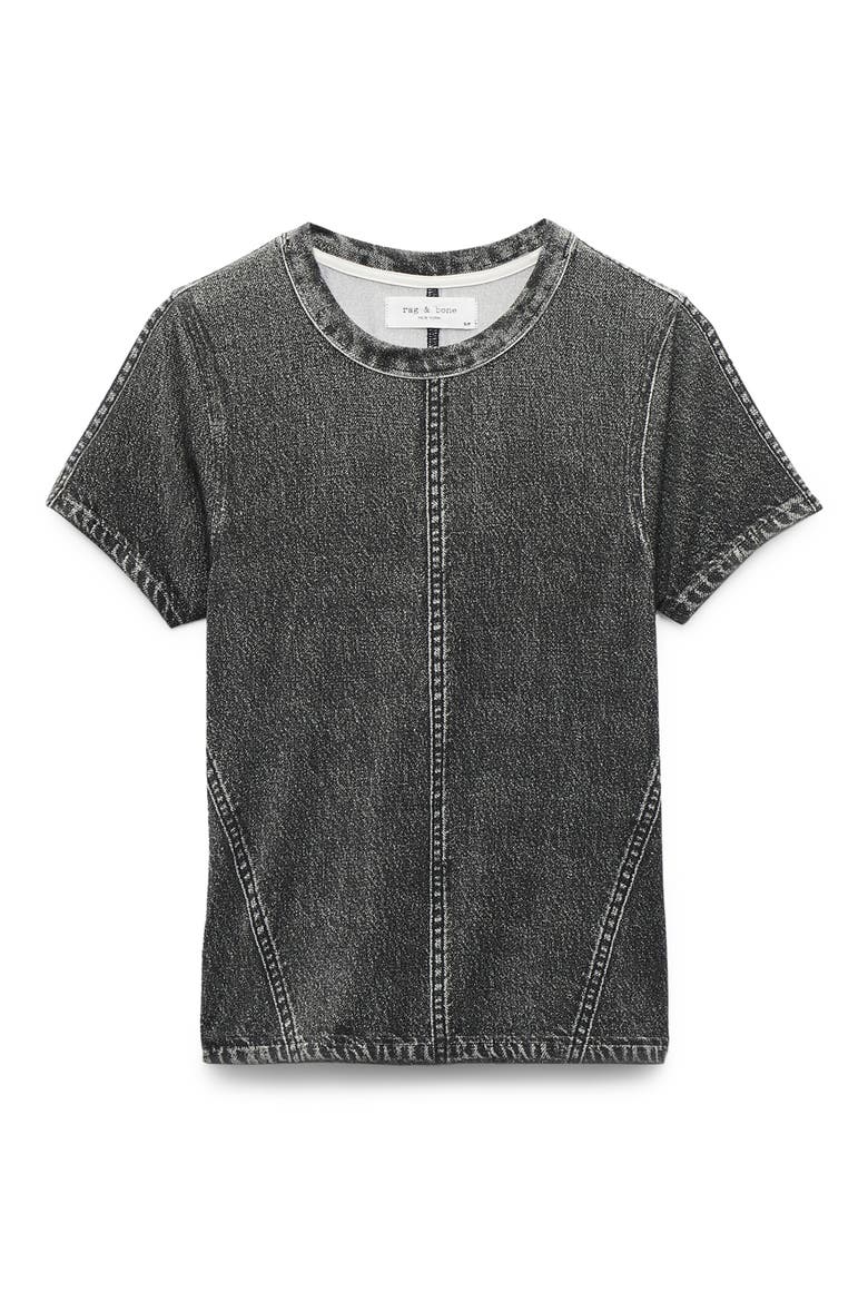 rb Miramar Trompe l'Oeil Print T-Shirt, Alternate, color, WASHED BLACK