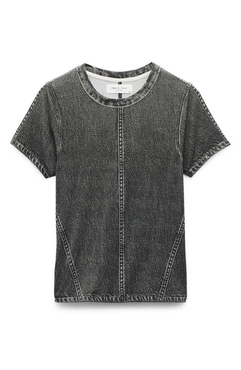 rag & bone Miramar Trompe l'Oeil Print T-Shirt, Alternate, color, Washed Black