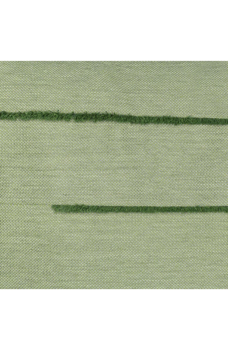 Elaine Smith Micro Fringe Meadow Indoor & Outdoor Woven Accent Lumbar Pillow with chenille accents, Alternate, color, Meadow