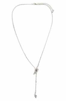 Panacea Pavé Crystal Knot Y-Necklace