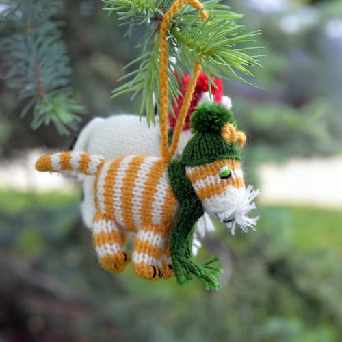 Melange Collection Cat Ornaments In Multi