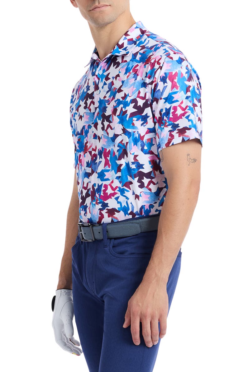 Robert Graham Bartlow Performance Golf Polo, Alternate, color, Multi