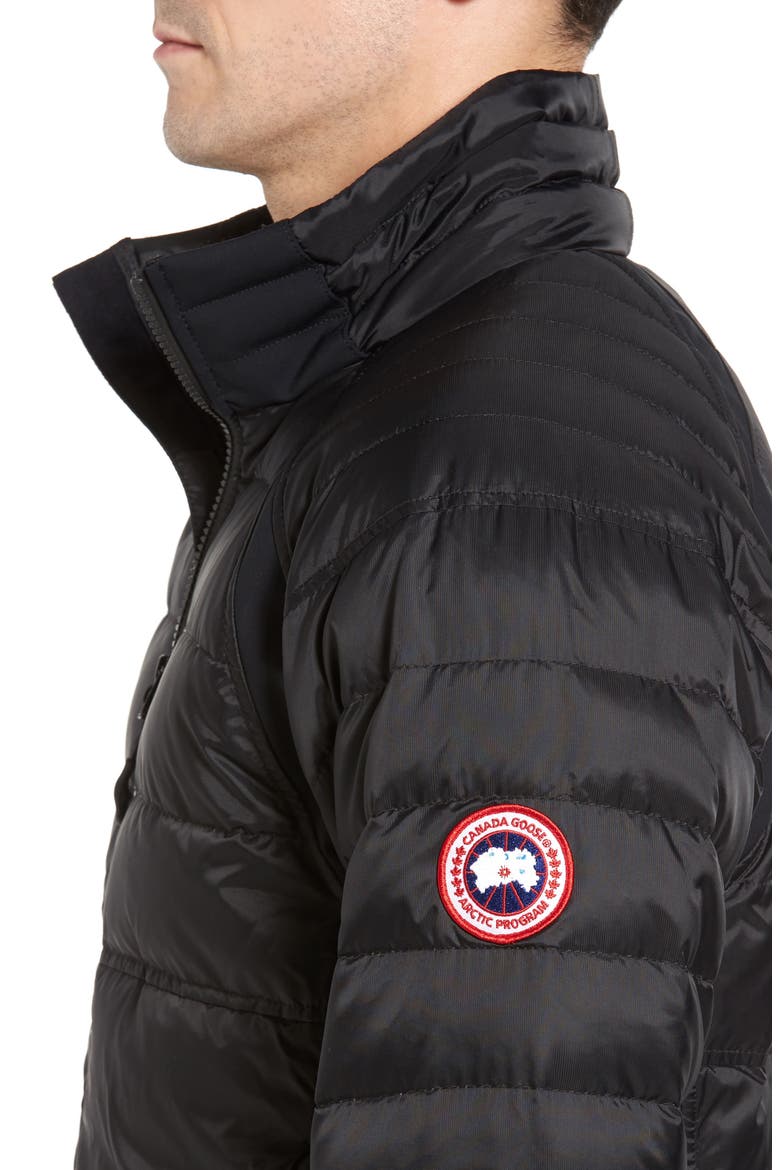 HyBridge Perren  Slim Fit Packable Down Jacket, Alternate, color, BLACK