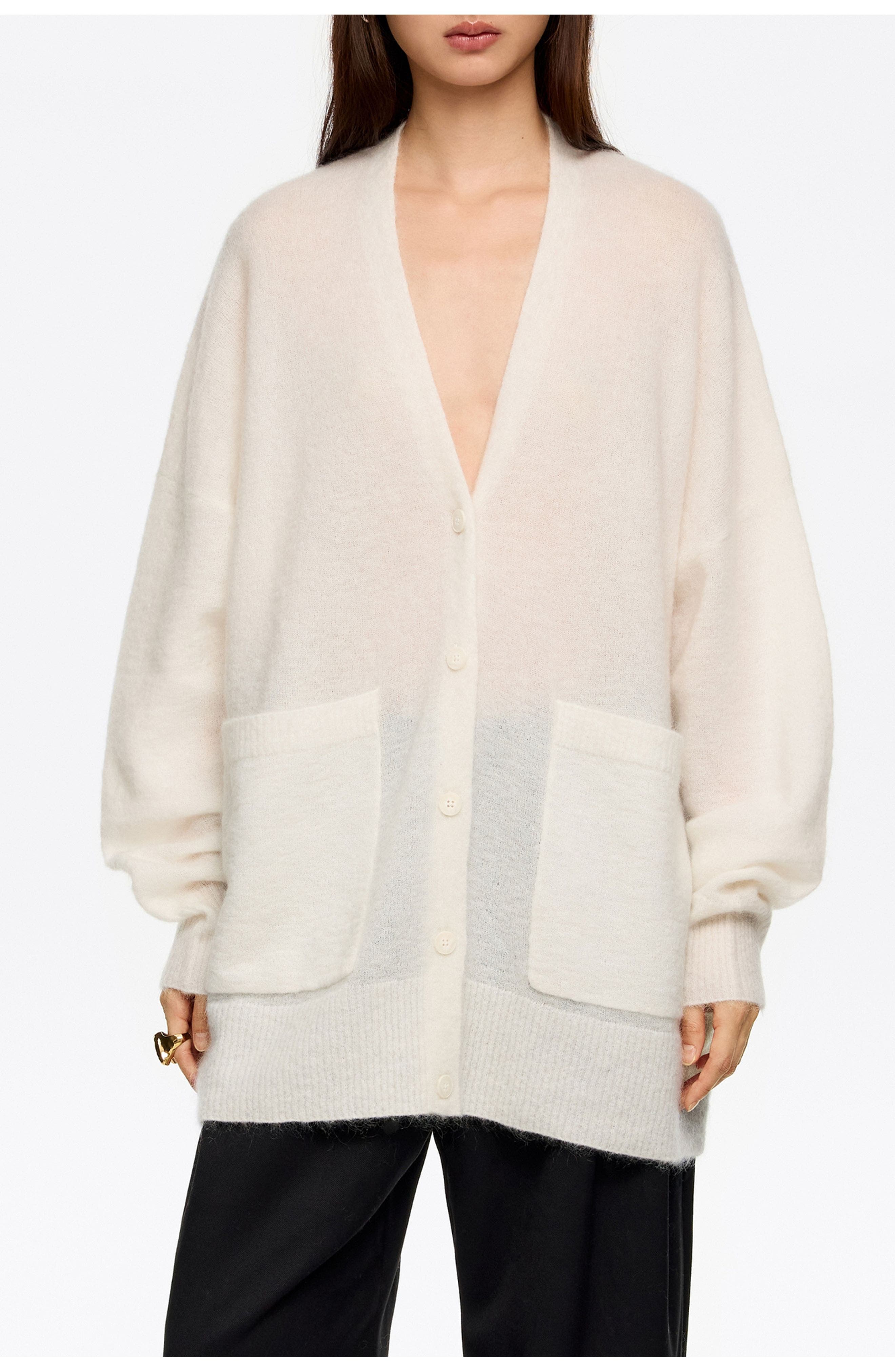 Long Mohair Cardigan