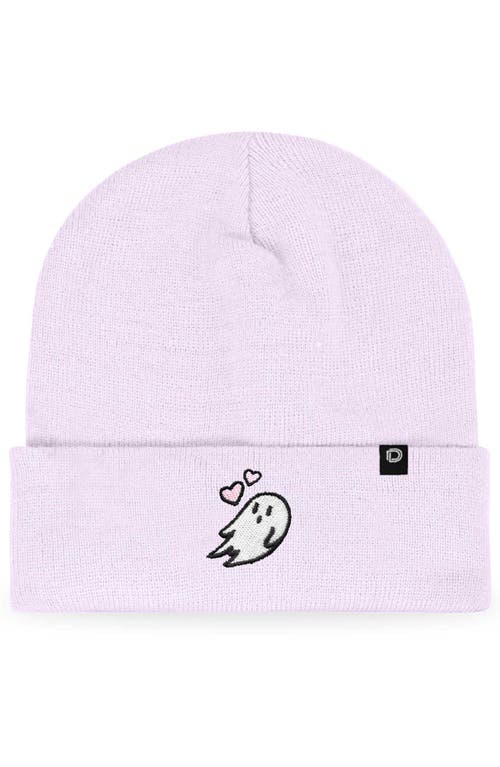 Dalix Heartly Ghost Beanie In Lavender