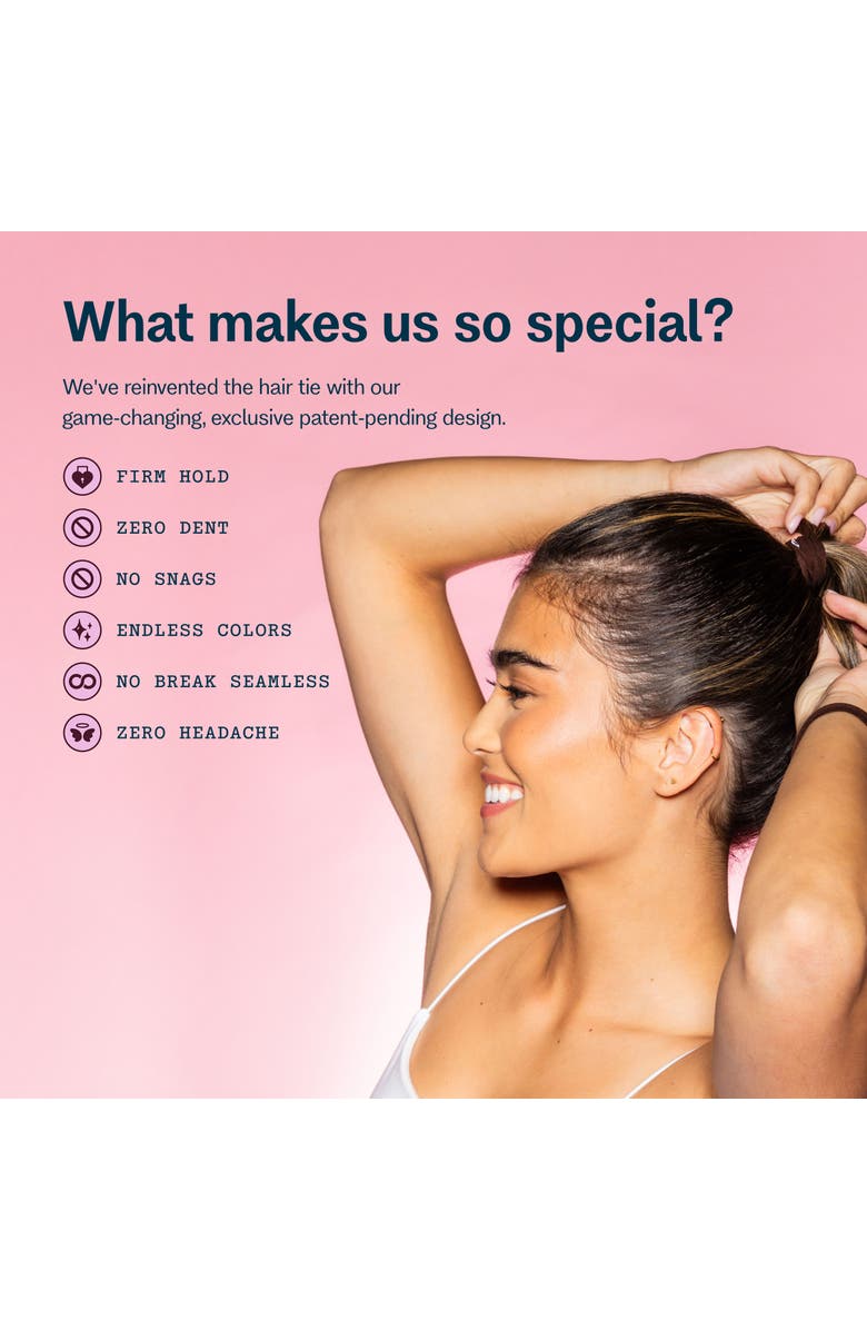 Gimme Beauty Fine Fit Hair Bands, Alternate, color, Dark Brown