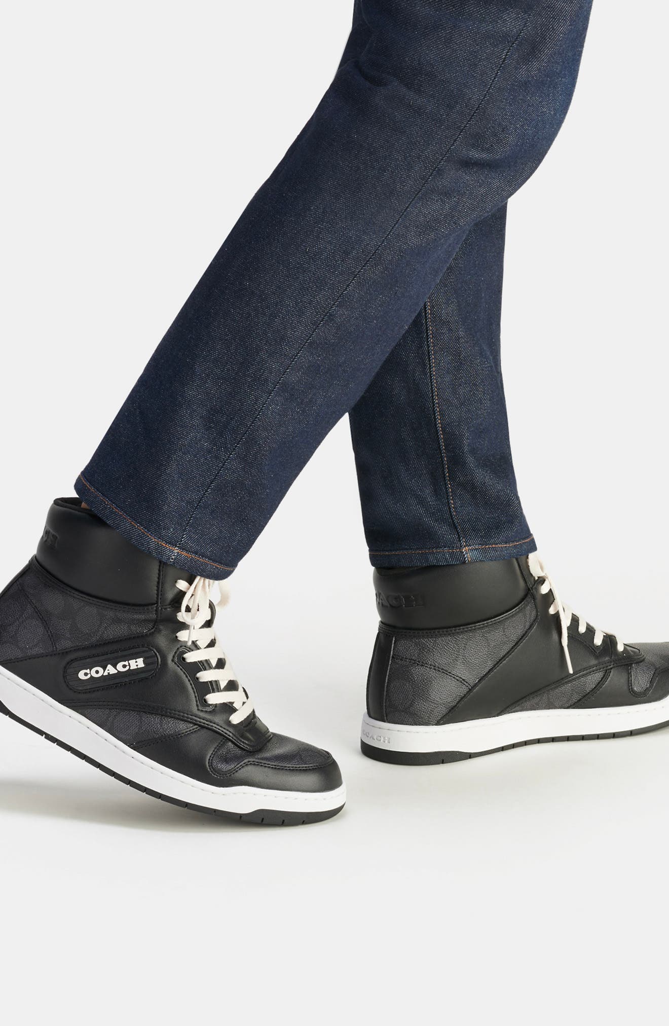 COACH C202 High Top Sneaker, Alternate, color, 