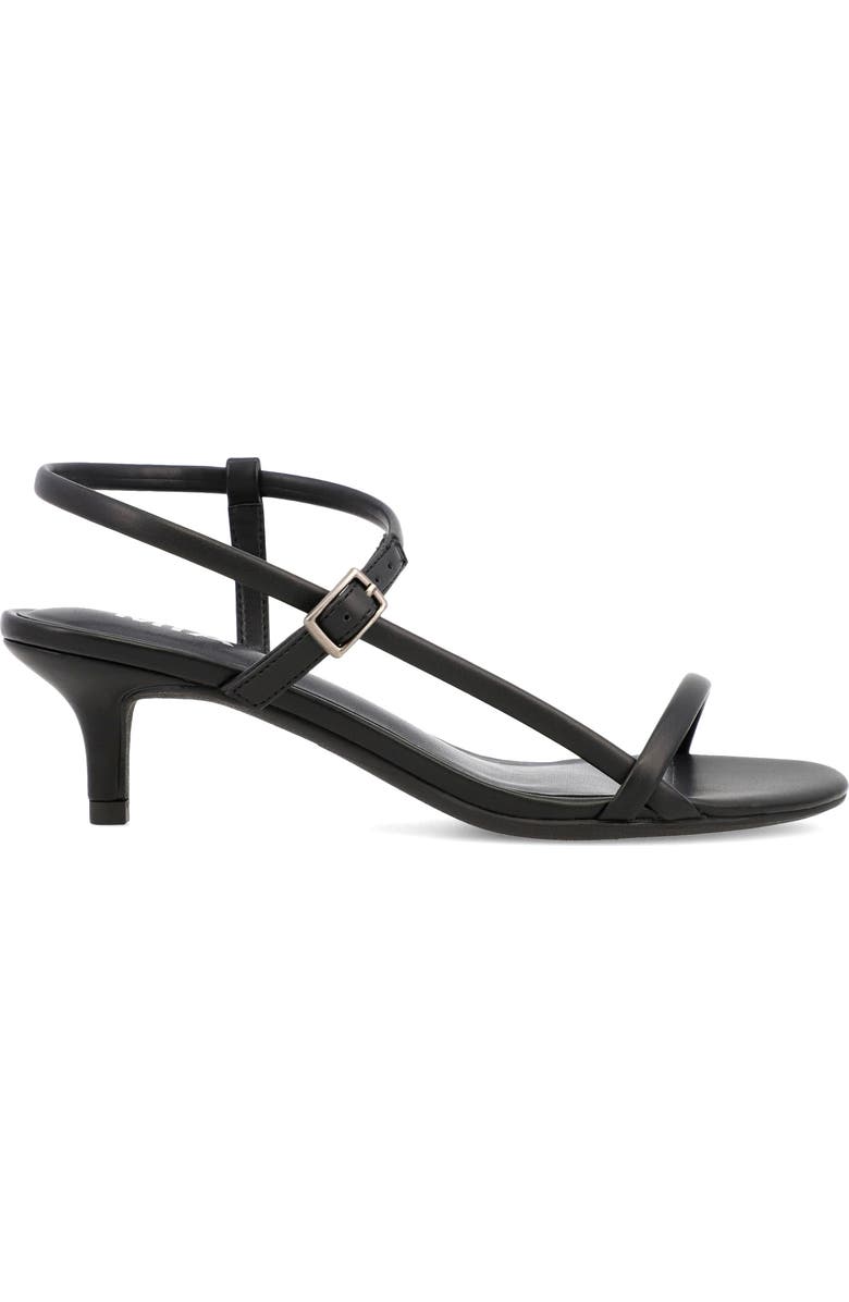 MIA Meleani Ankle Strap Kitten Heel Sandal, Alternate, color, Black