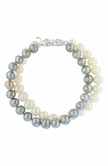 EFFY Sterling Silver Freshwater Pearl Double Strand Bracelet
