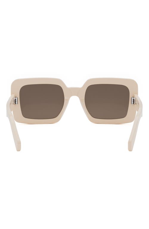 Celine Triomphe 56mm Square Sunglasses In Neutral