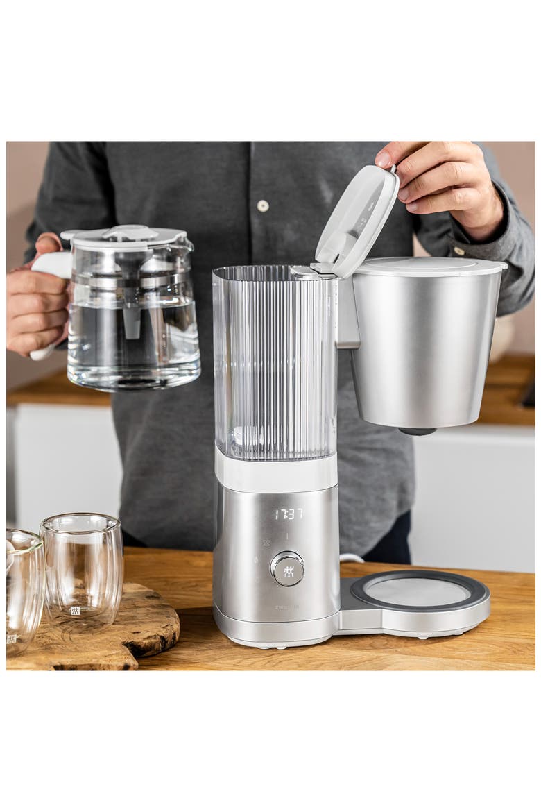 Enfinigy 12-Cup Drip Coffee Maker, Alternate, color, SILVER