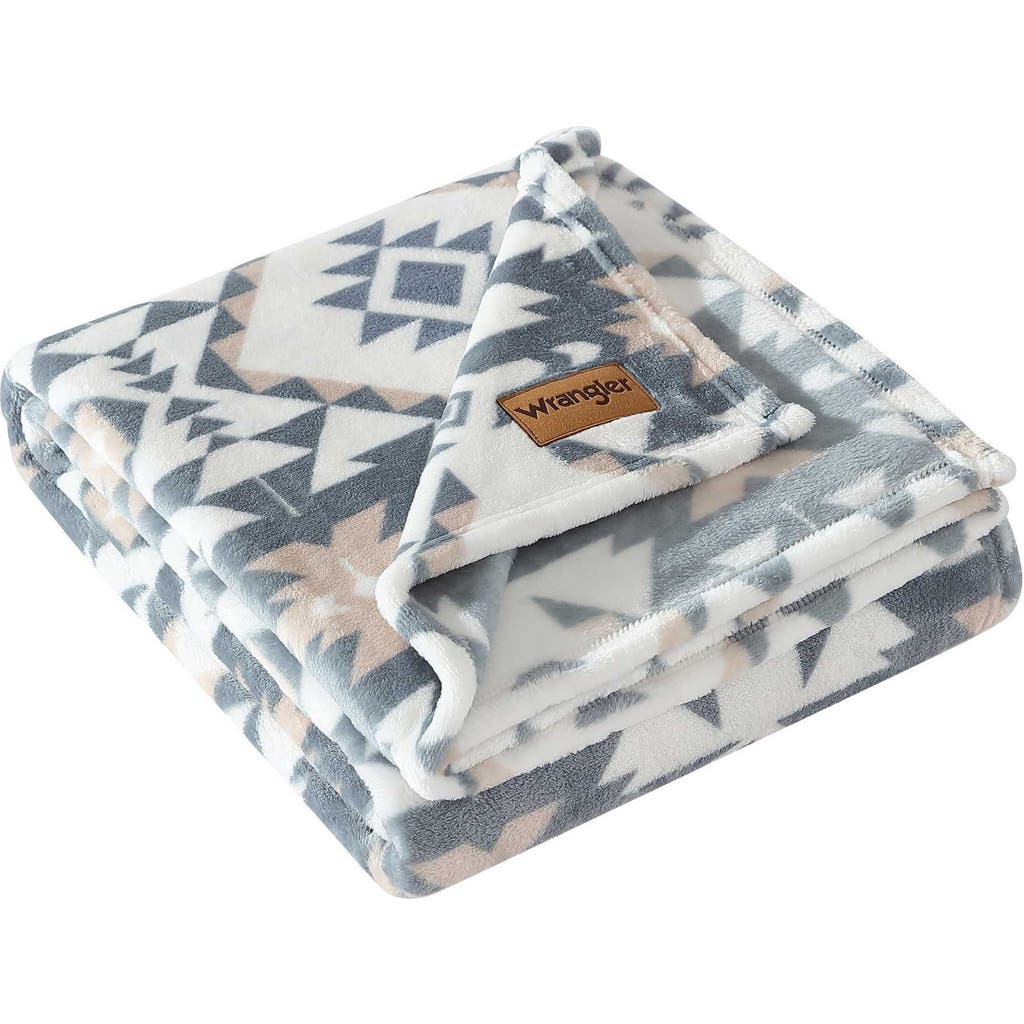 Wrangler Dakota Throw Blanket In Grey