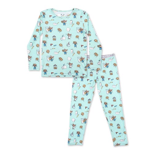 Bellabu Bear Kids' Mouse With Cookies Set Of 2 Piece Pajamas In Mouse With Cookies