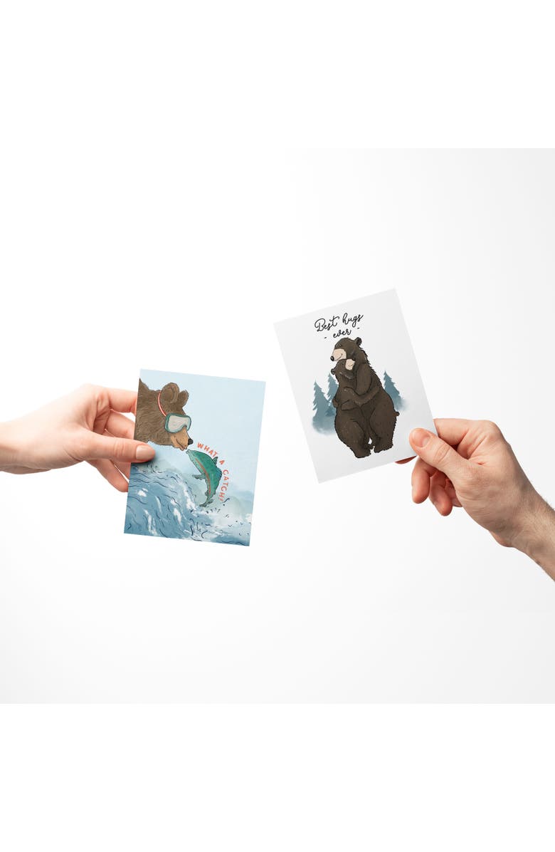 Ramus & Co Love/Valentine's Assorted Greeting Card Pack (3ct) "Perfect Catch, Best Hugs Ever, Light Of My Life", Alternate, color, Multi-Pack