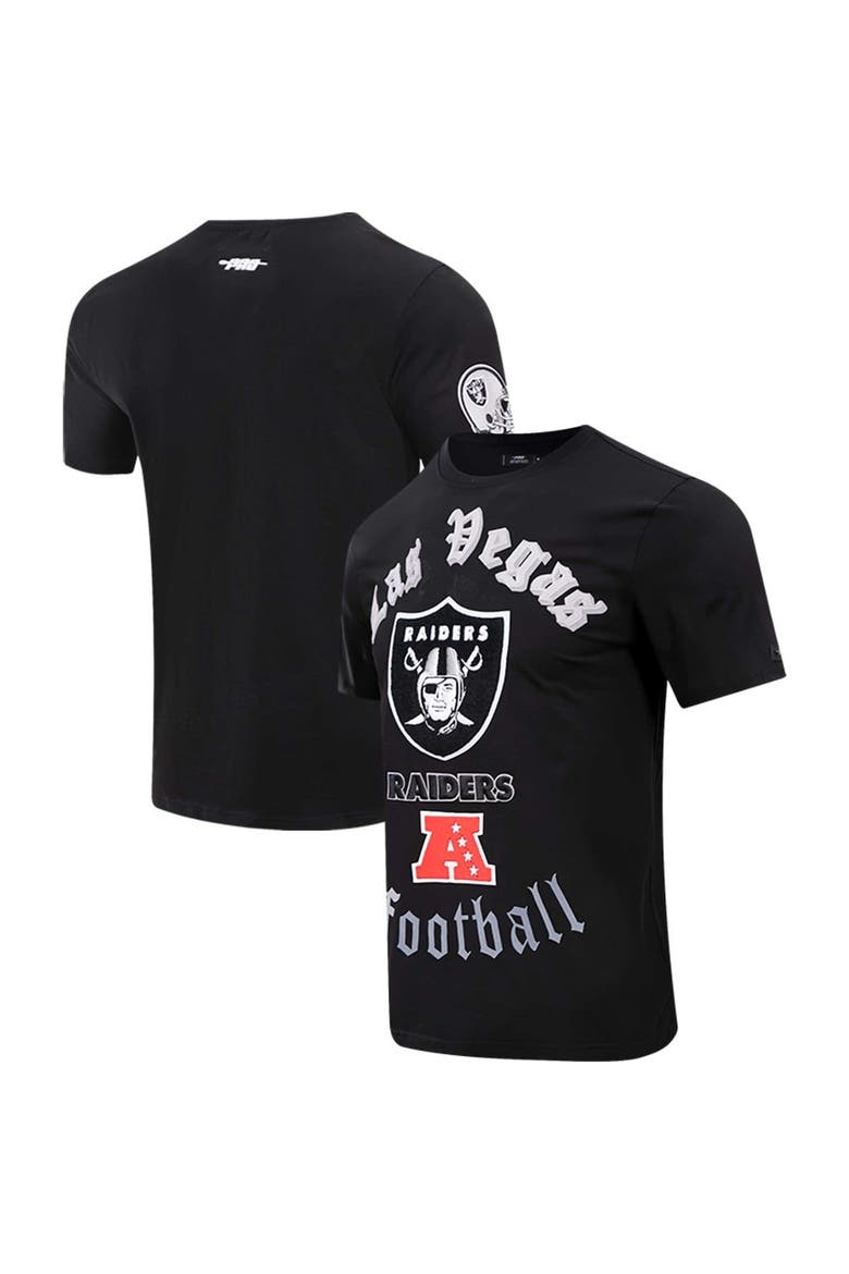 Men's Pro Standard Black Las Vegas Raiders Old English T-Shirt, Main, color, Black