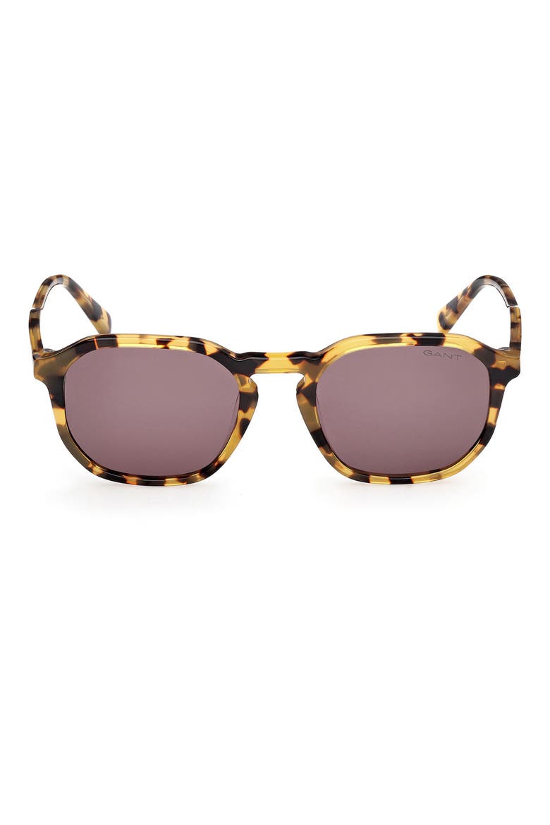 Geometric Sunglasses, Main, color, BLONDE HAVANA / BROWN