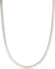 Sterling Forever Sterling Silver Herringbone Chain Necklace