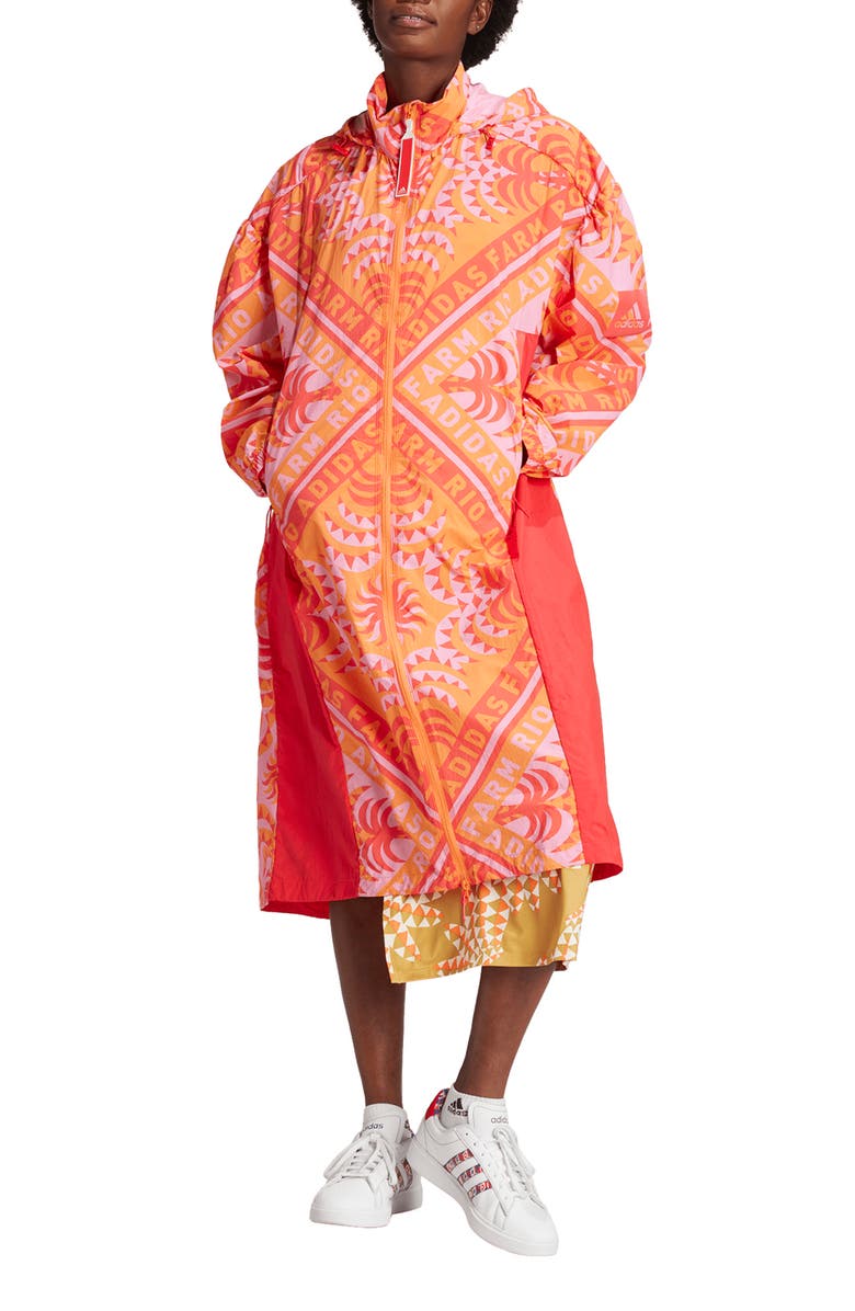 ADIDAS X FARM RIO x FARM Rio MYSHELTER Jacket, Main, color, 