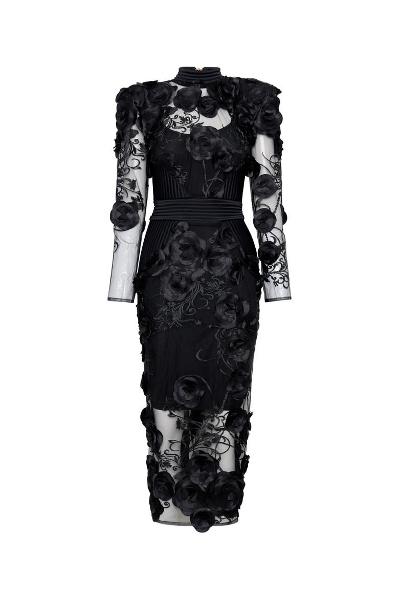 The Vendetta Dress, Alternate, color, BLACK