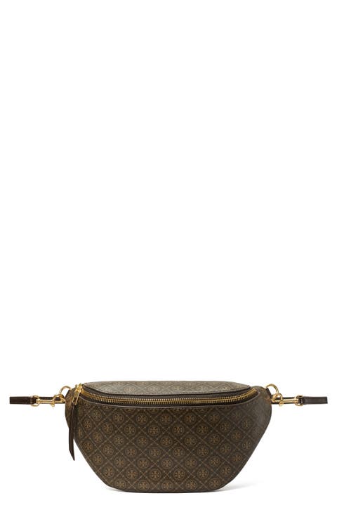 T Monogram Coated Canvas Belt Bag