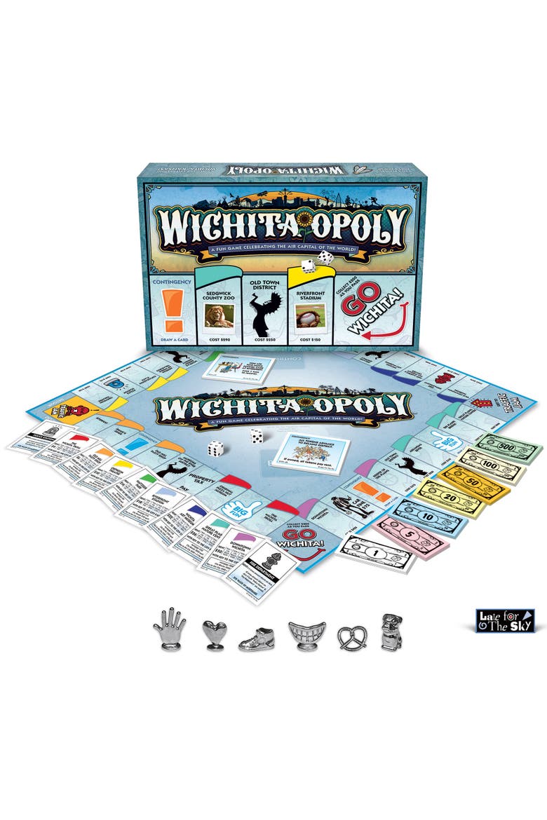 Wichitaopoly Monopoly Board Game, Alternate, color, Multicolored